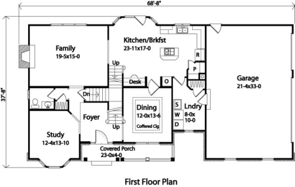 Main Floor Plan for House Plan #417079