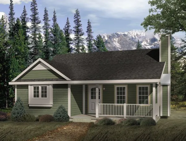 Full Rendering for House Plan #414379