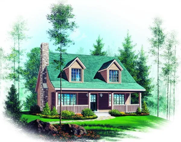Full Rendering for House Plan #410189