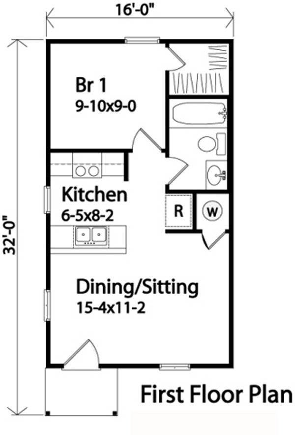 Main Floor Plan for House Plan #415189