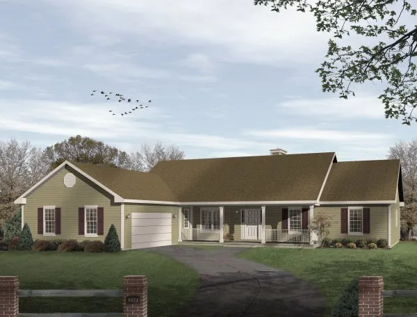 Full Rendering for House Plan #411289