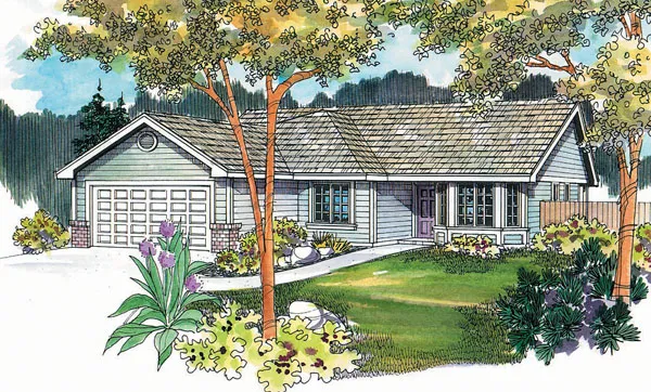 Full Rendering for House Plan #349133