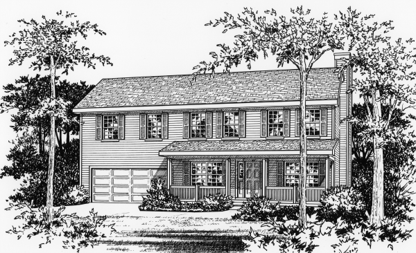 Full Rendering for House Plan #419099