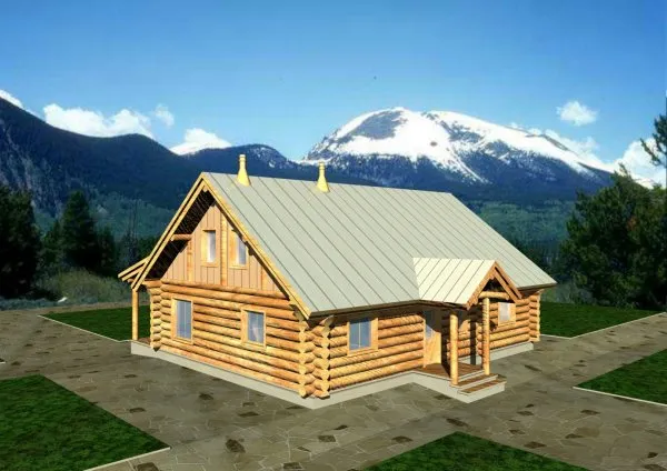 Full Rendering for House Plan #457101