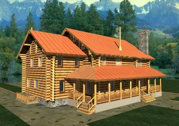 Full Rendering for House Plan #459101