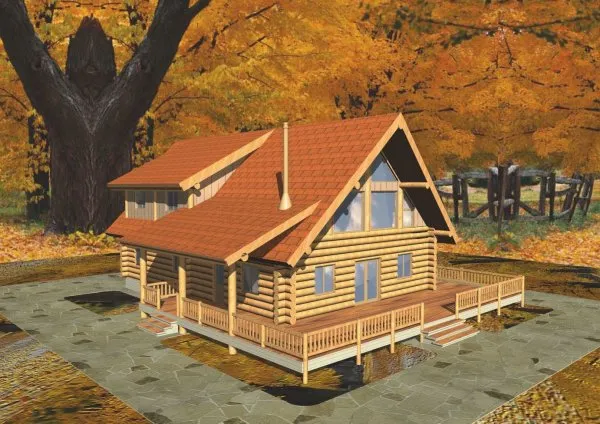 Full Rendering for House Plan #451201