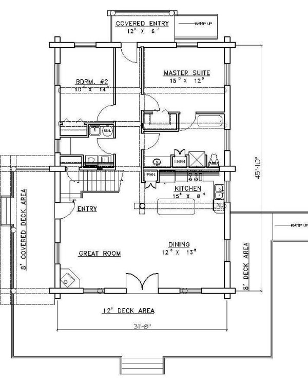 Main Floor Plan for House Plan #451201
