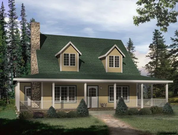 Full Rendering for House Plan #417199