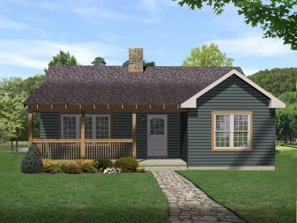 Full Rendering for House Plan #412299