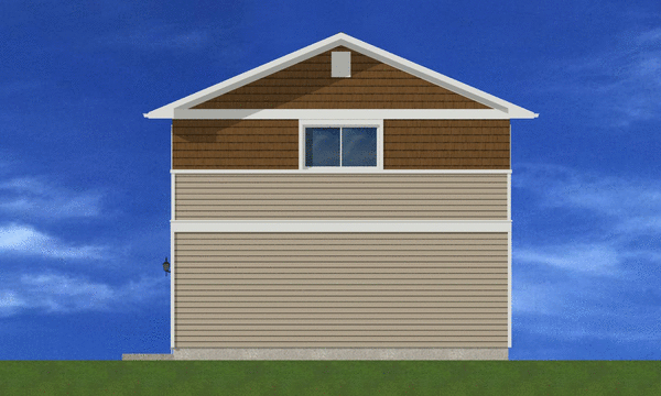 Right Elevation for House Plan #191008
