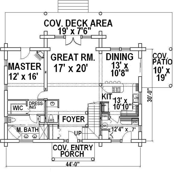 Main Floor Plan for House Plan #454201