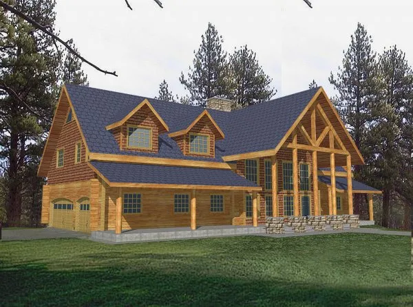 Full Rendering for House Plan #450301