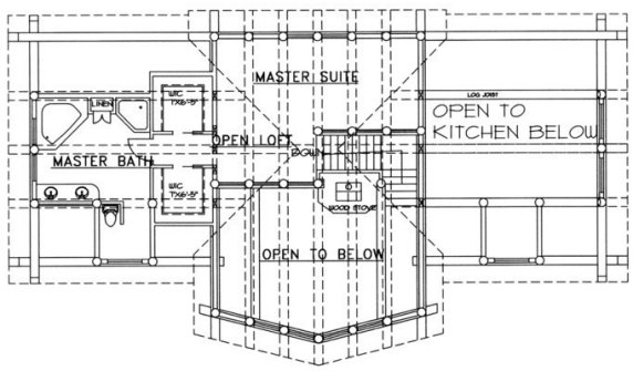 Second Floor Plan for House Plan #453301