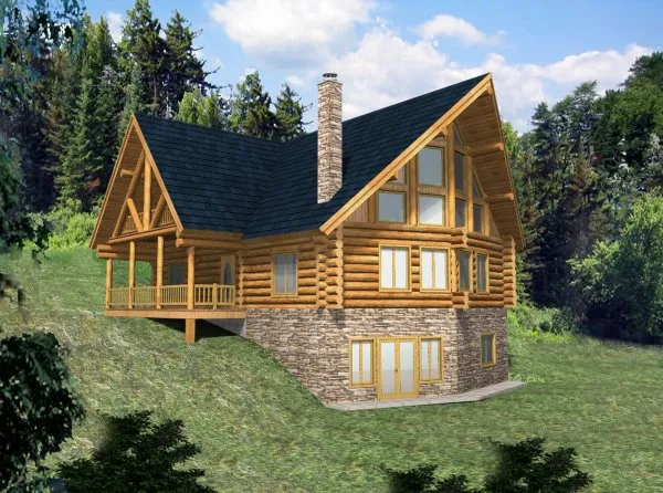 Full Rendering for House Plan #454301