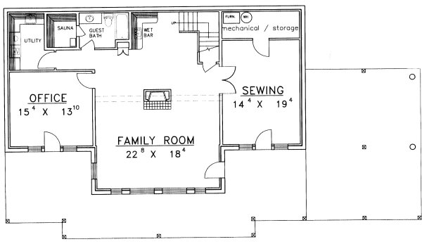 Basement Plan for House Plan #456301