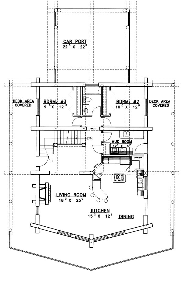 Main Floor Plan for House Plan #458301