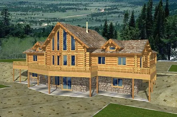 Full Rendering for House Plan #459301