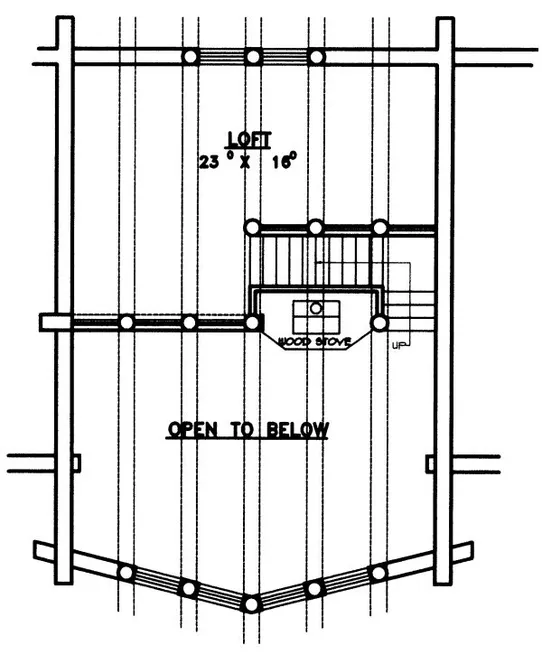 Second Floor Plan for House Plan #459301