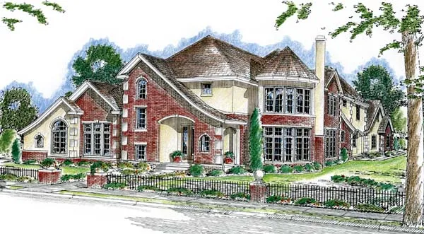 Full Rendering for House Plan #707914