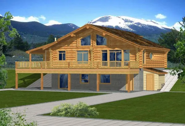 Full Rendering for House Plan #450401