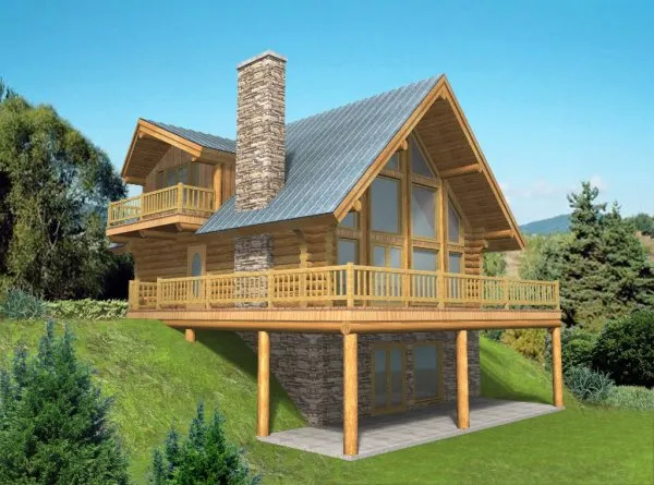 Full Rendering for House Plan #451401