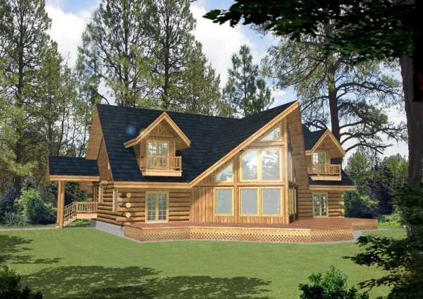 Full Rendering for House Plan #455401