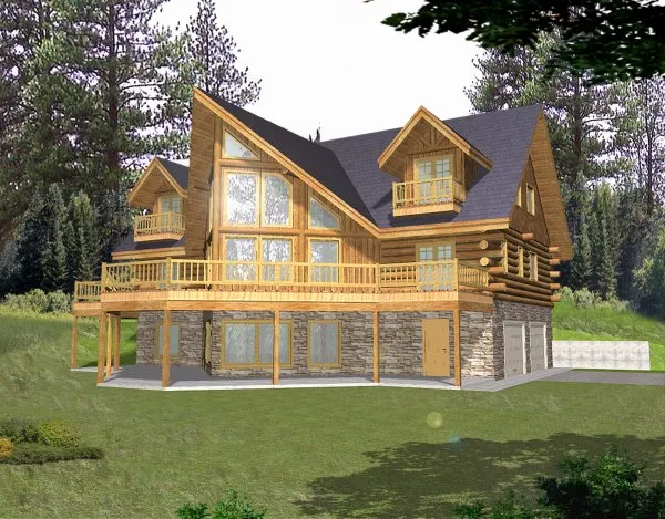 Full Rendering for House Plan #456401