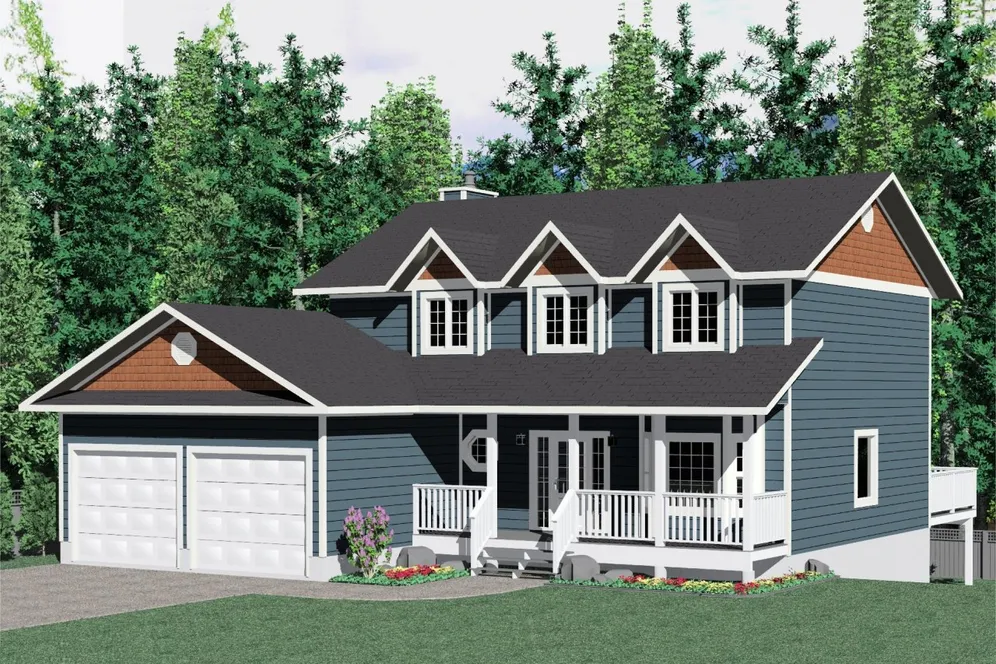 Full Rendering for House Plan #201572
