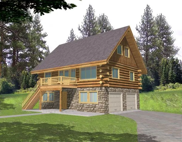 Full Rendering for House Plan #459401