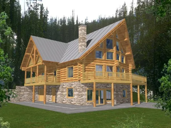 Full Rendering for House Plan #450501