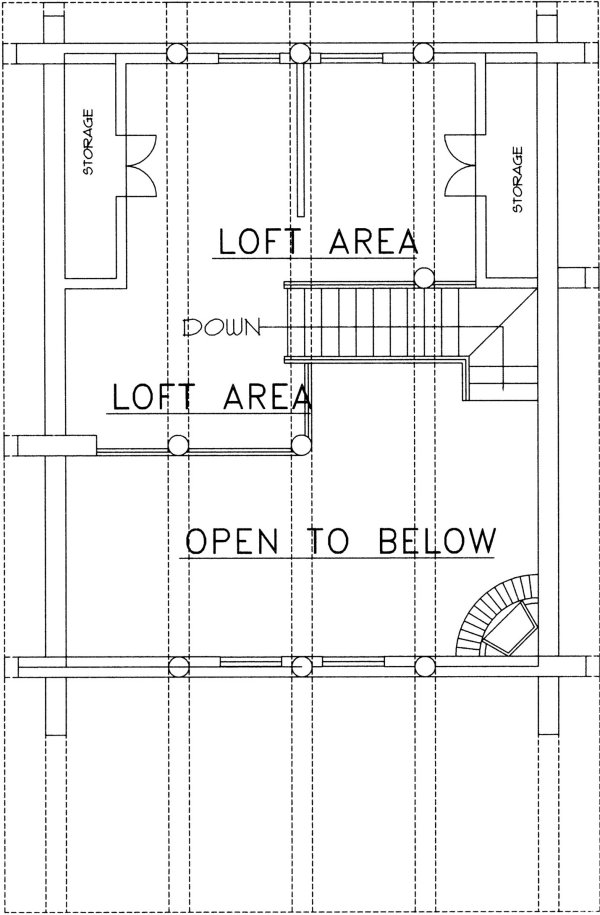Second Floor Plan for House Plan #452501