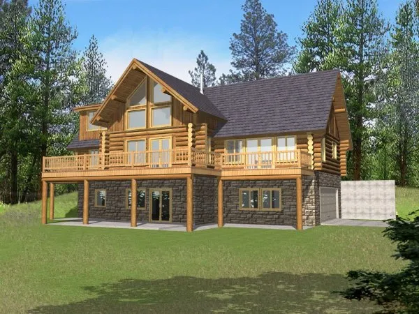 Full Rendering for House Plan #453501