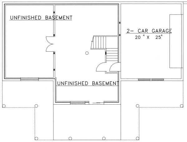 Basement Plan for House Plan #453501