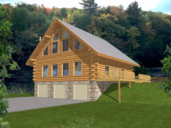 Full Rendering for House Plan #454501