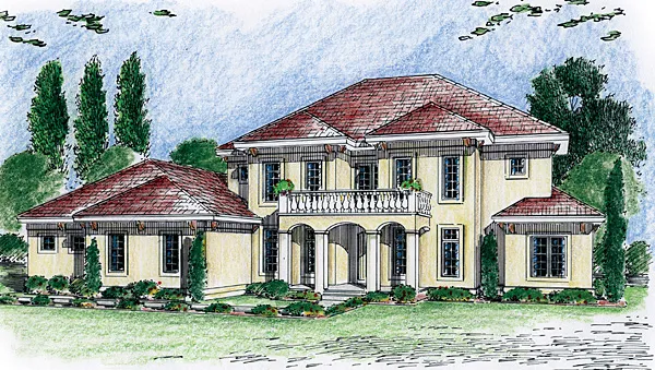 Full Rendering for House Plan #705633