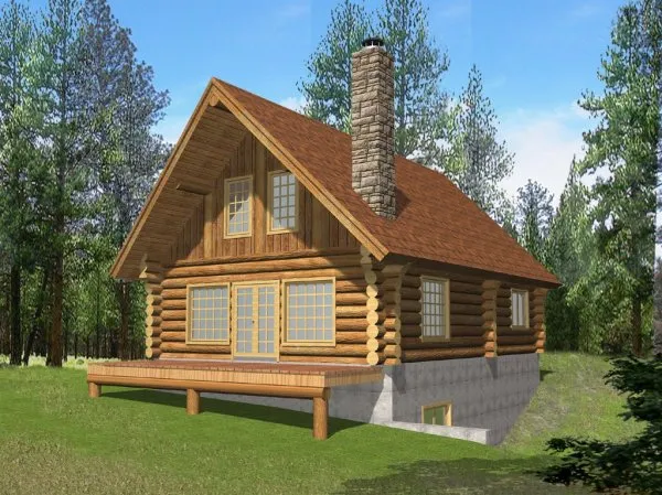 Full Rendering for House Plan #456501
