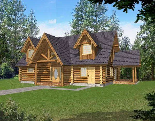 Full Rendering for House Plan #459501
