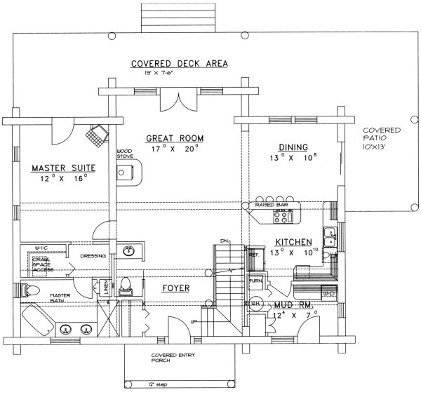 Main Floor Plan for House Plan #459501