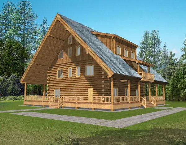 Full Rendering for House Plan #450601
