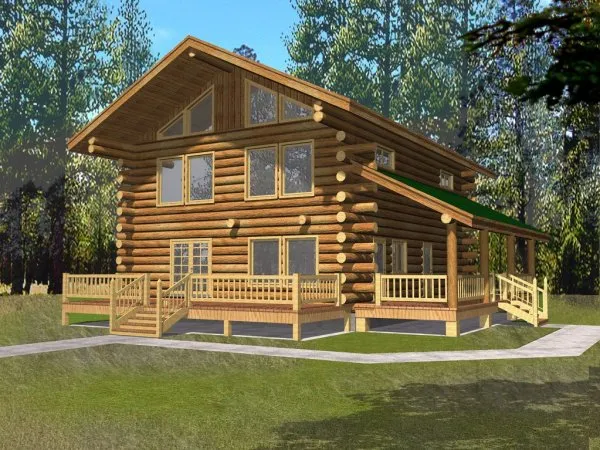 Full Rendering for House Plan #455601