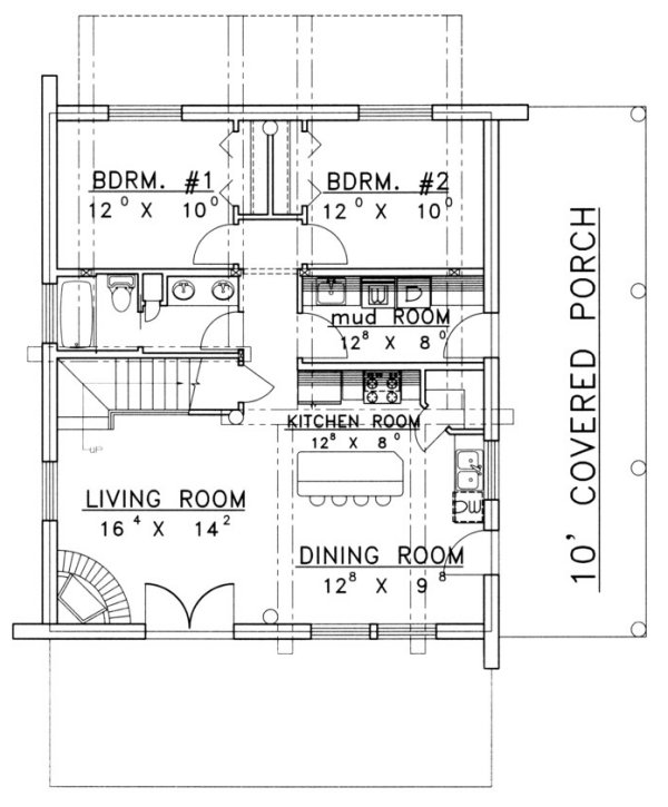 Main Floor Plan for House Plan #455601