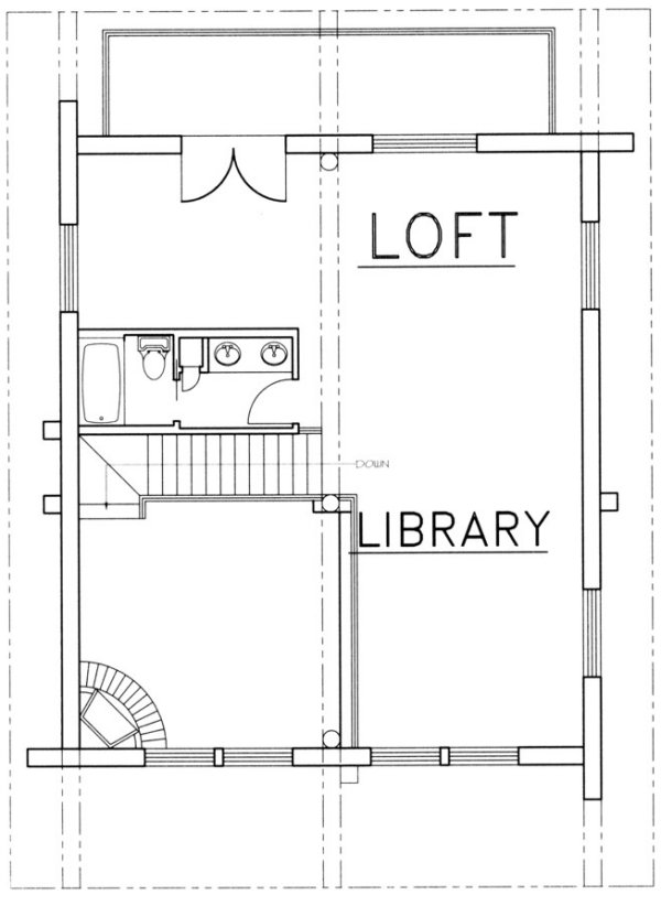 Second Floor Plan for House Plan #455601