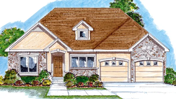 Full Rendering for House Plan #705861