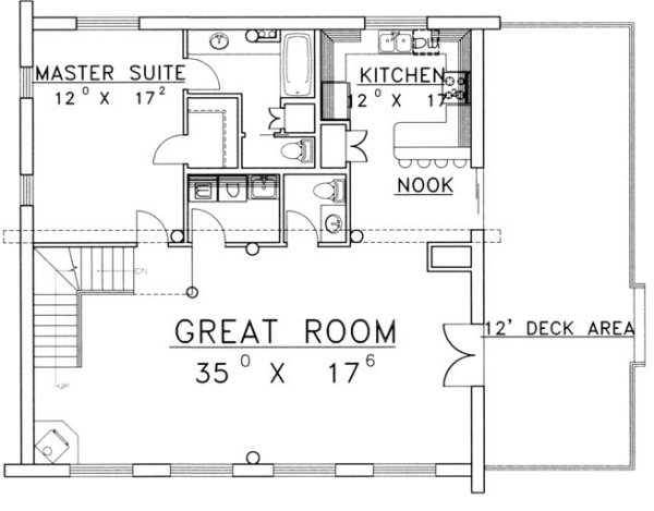 Main Floor Plan for House Plan #457601