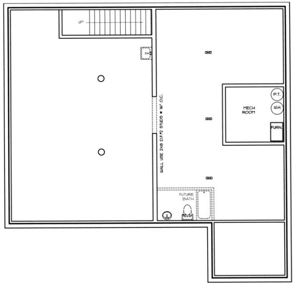Basement Plan for House Plan #459601