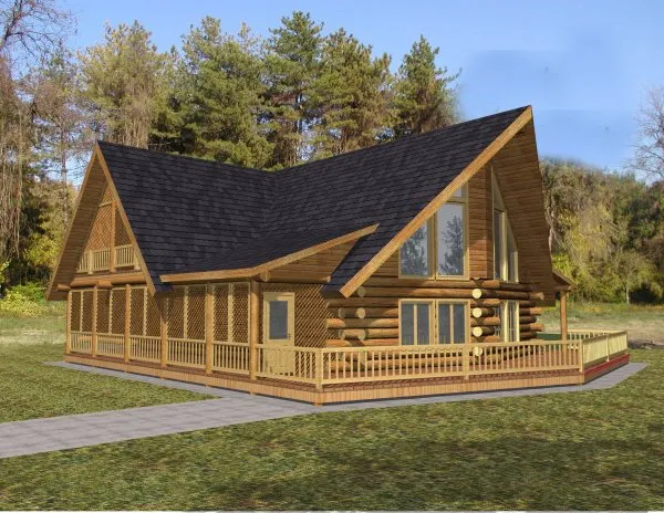Full Rendering for House Plan #451701
