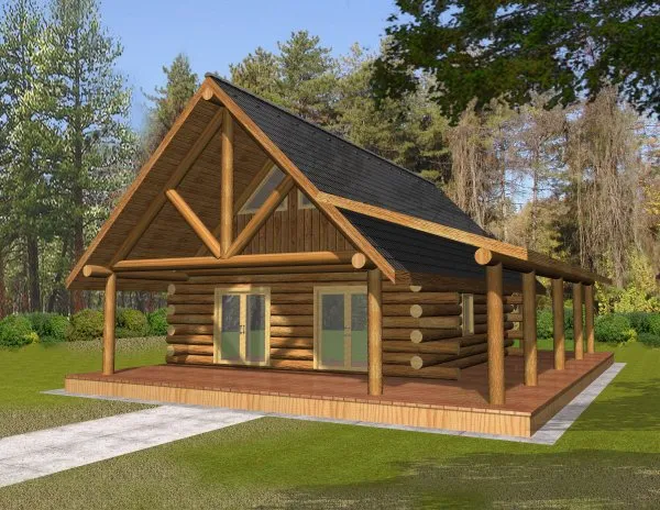 Full Rendering for House Plan #452701