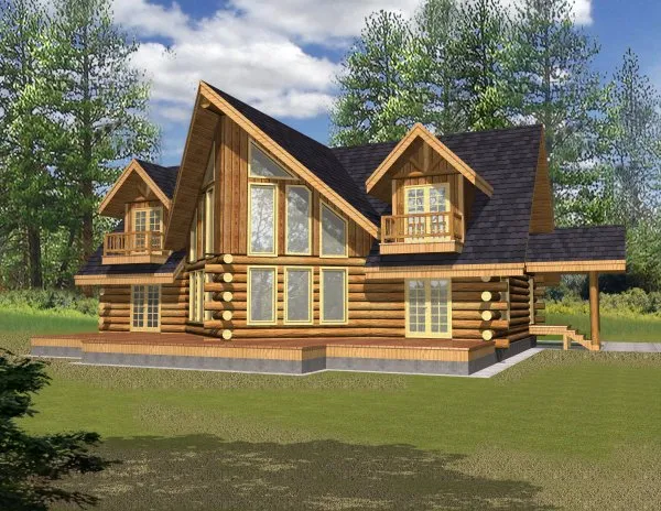 Full Rendering for House Plan #454701