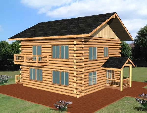 Full Rendering for House Plan #455701