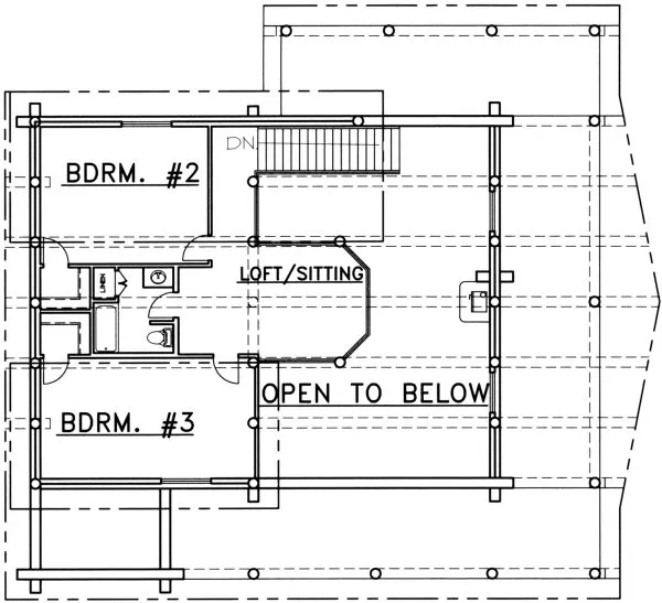 Second Floor Plan for House Plan #456701